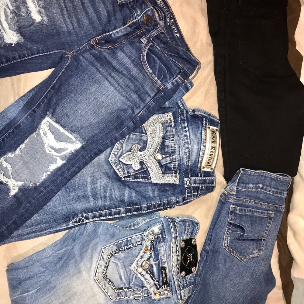 Jeans and capris